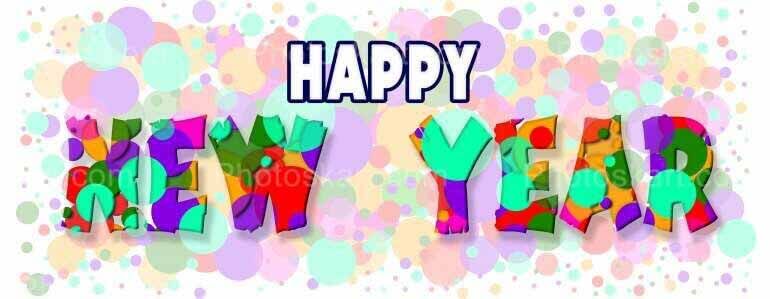 Free Happy New Year Vector Illustration Art