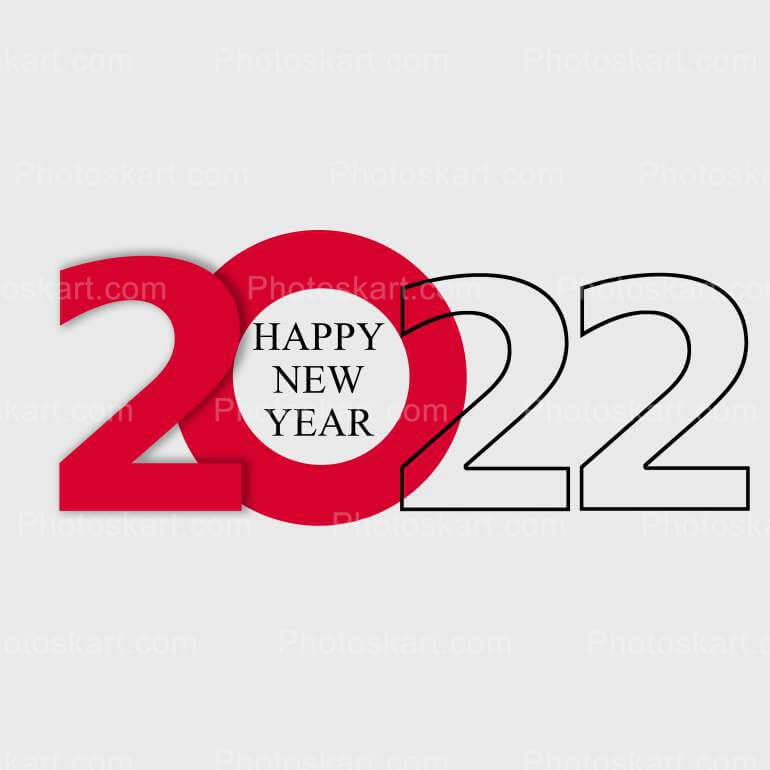 Happy New Year 2022 High Resolution Vector