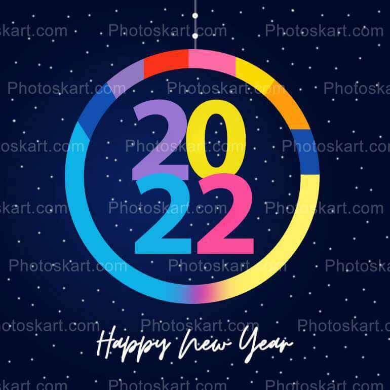 Happy New Year 2022 Vector Royalty Free Image