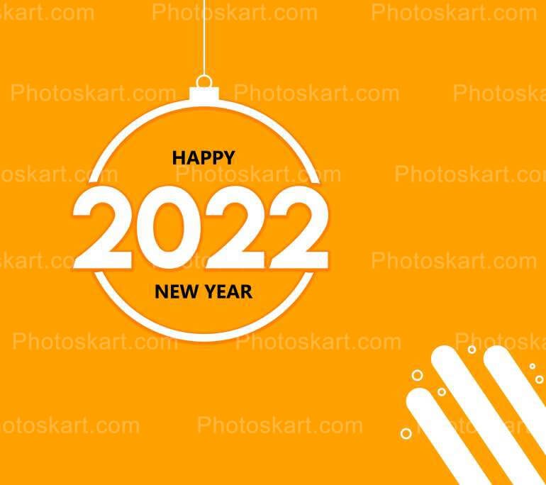 Happy New Year Stock Image Illustration 2022