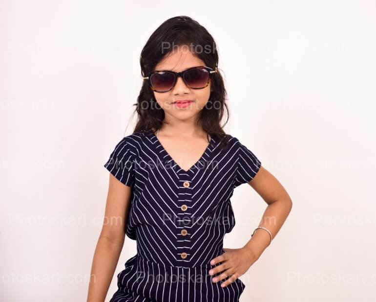 Indian Stylish Girl In Sunglasses Stock Photo