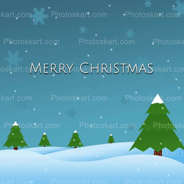 Merry Christmas Night Free Vector Stock Image