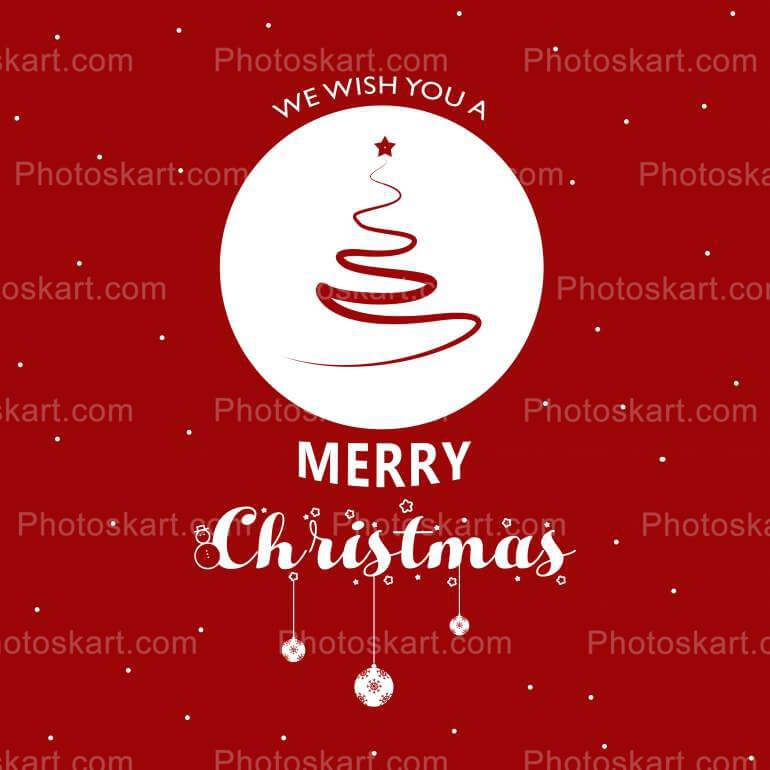 Merry X Mas Vector Icon Free Stock Image