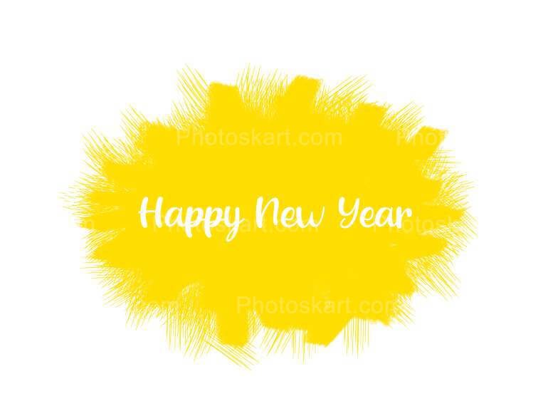 New Year 2022 Free Vector Yellow Background