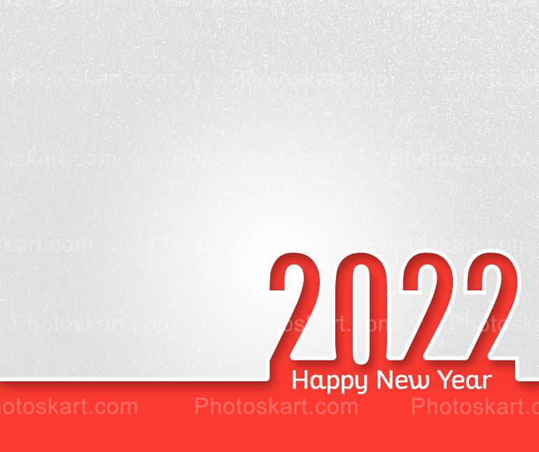 Red Coloured New Year Wishing Free Vector Image