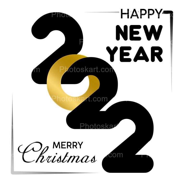 The Golden New Year 2022 Free Vector Stock Image