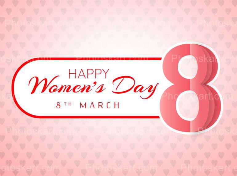 Free Happy Womens Day Wishing Vector
