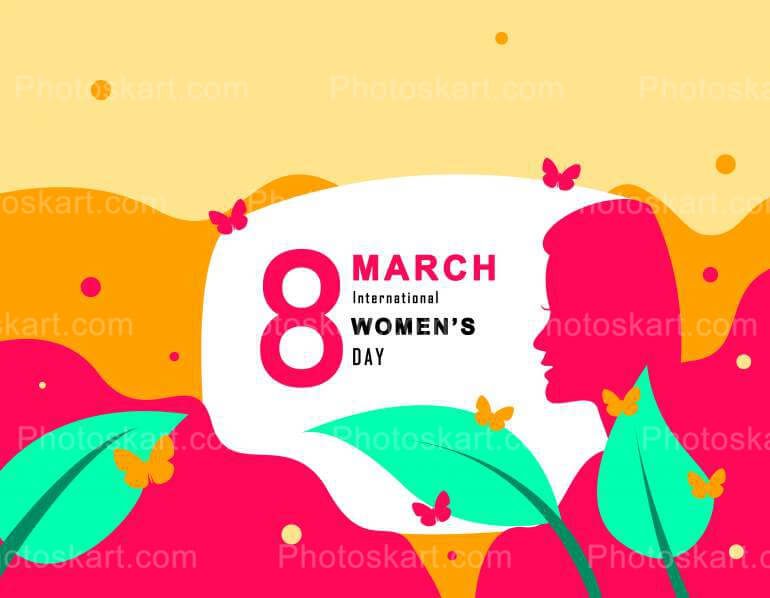 Happy Womens Day Free Vector Illustration