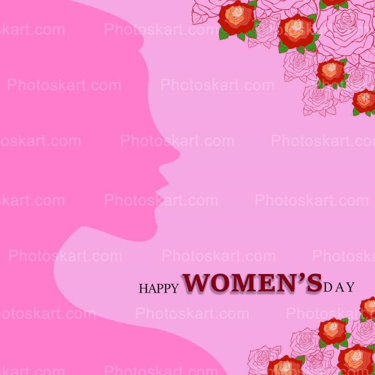 Happy Womens Day With Flowers