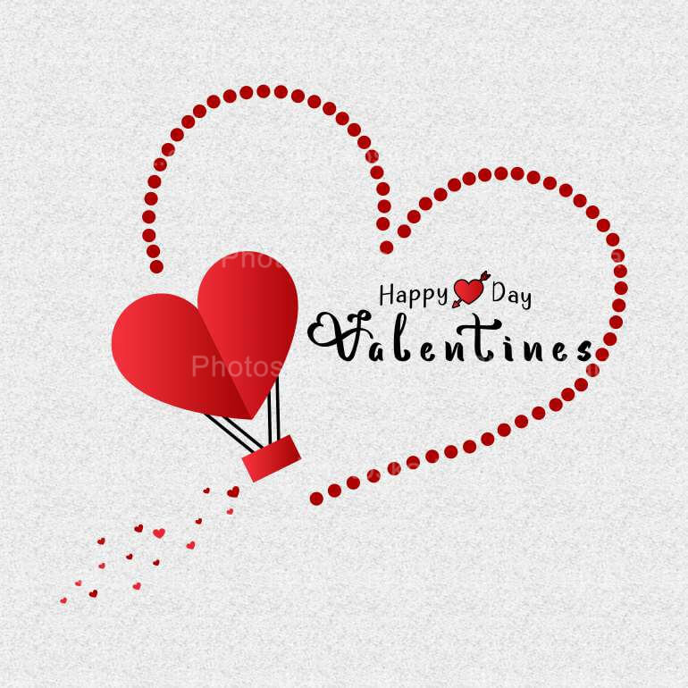 Love In The Air Gray Background Stock Images