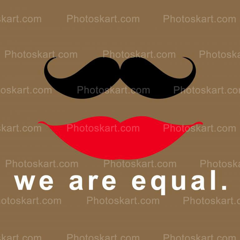 Men And Women Are Equal Free Stock Vector