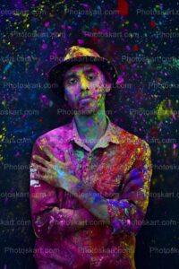 a-serious-boy-posing-on-festival-of-colors