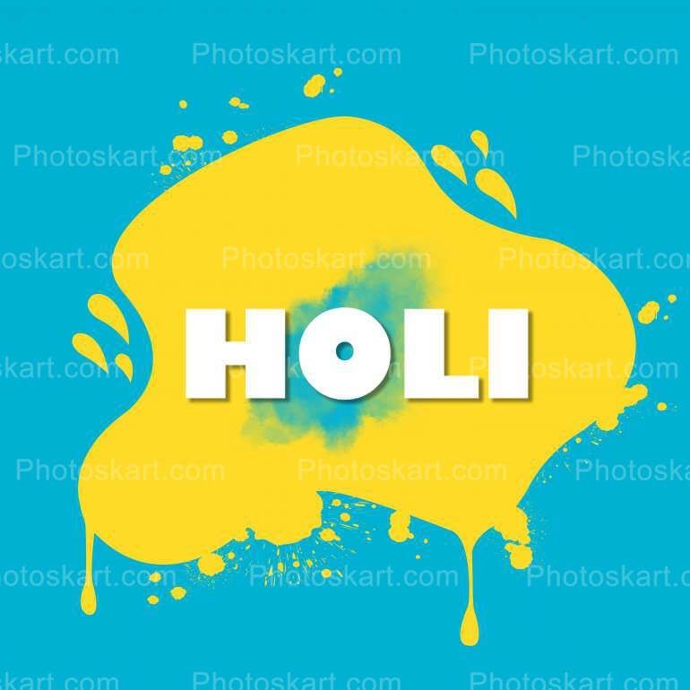 Blue Background Happy Holi Wishes Vector Images