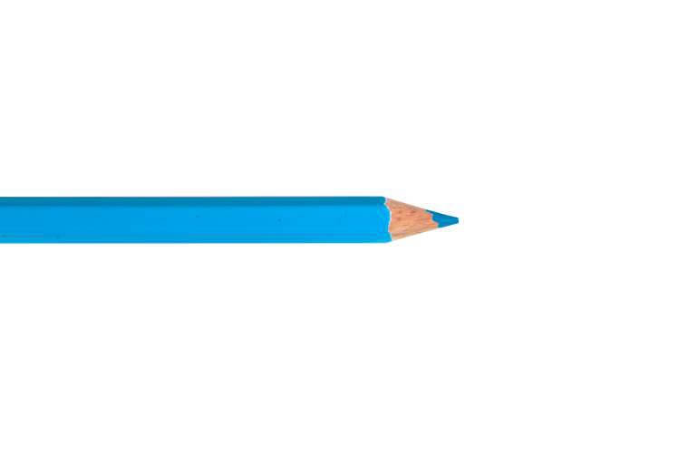 Blue Color Pencil Stock Photo