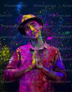 boy-doing-namaste-gesture-on-festival-of-colors