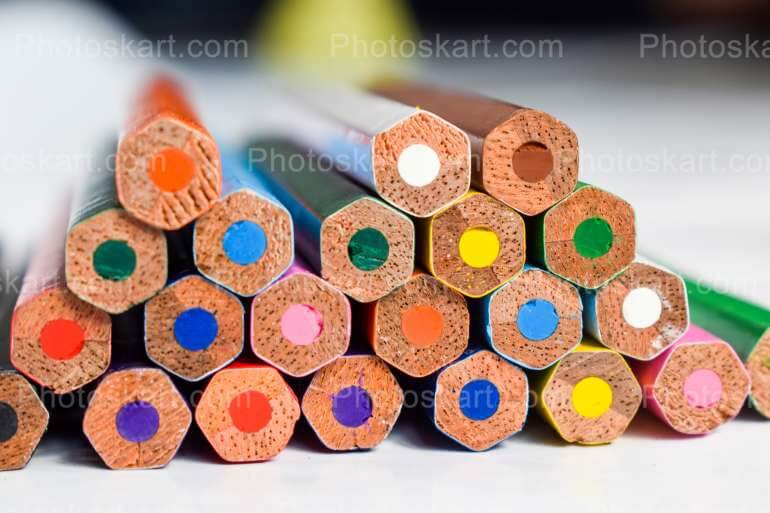 Bunch Of Colorful Pencil Stock Image