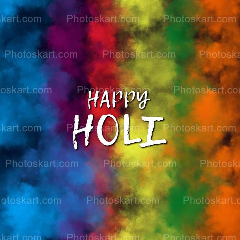 Colorful Smoke For Holi Wishing Vector Images