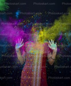 colour-splash-on-an-indian-girl-during-holi