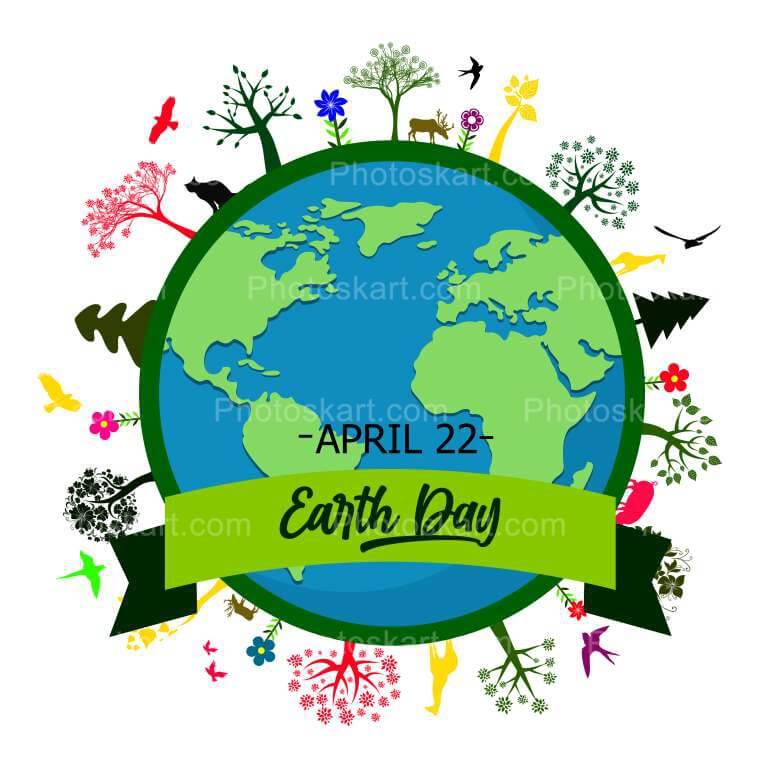 Earth Day Concept Vector Stock Image