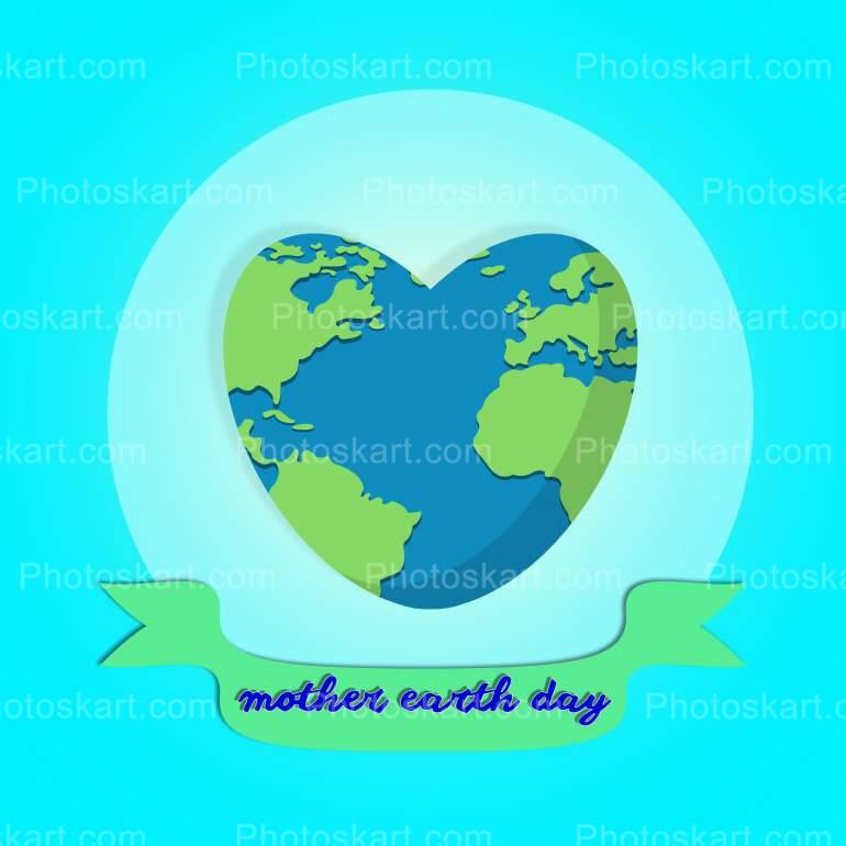 Earth Day Heart Globe Free Stock Images