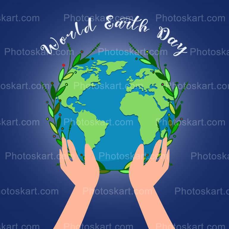 Earth Day Vector Stock Image