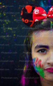 half-face-of-a-smart-indian-girl-on-holi