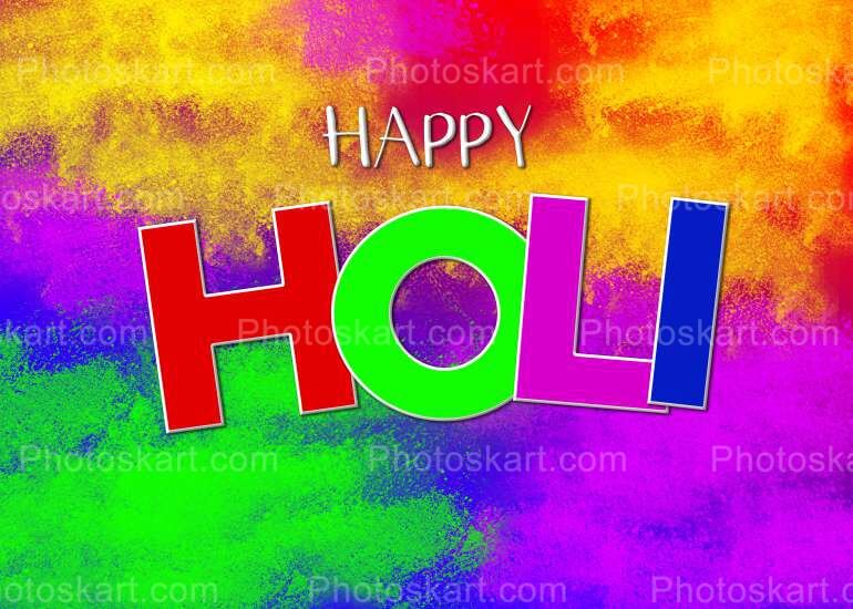 Happy Holi Festival Greeting Stock Vector