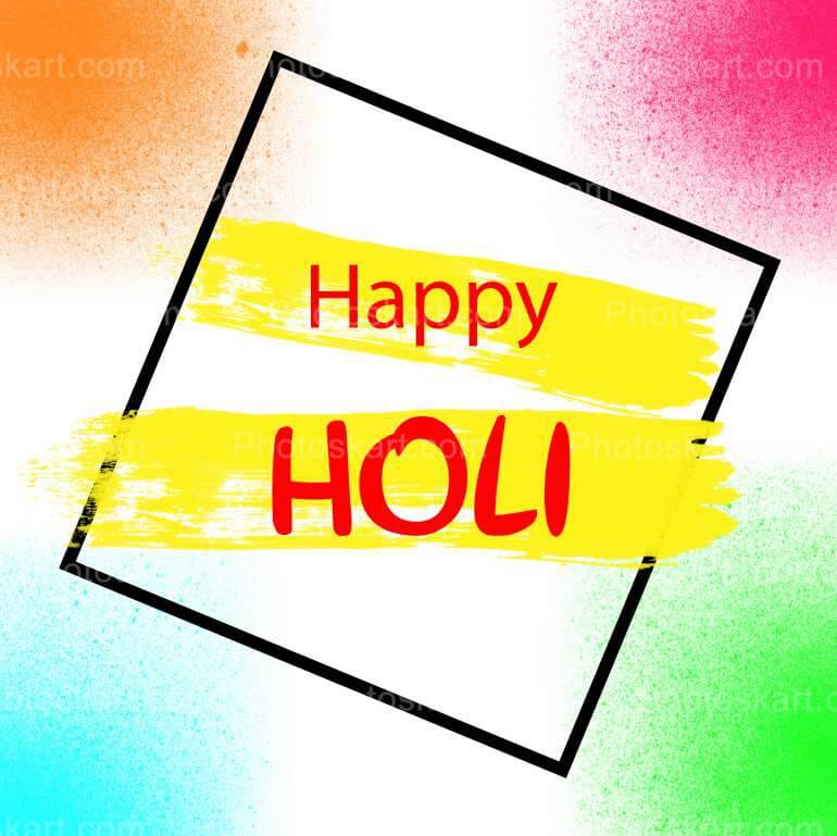 Happy Holi Free Vector Stock Image