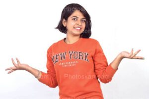 indian-girl-in-orange-top-free-stock-images