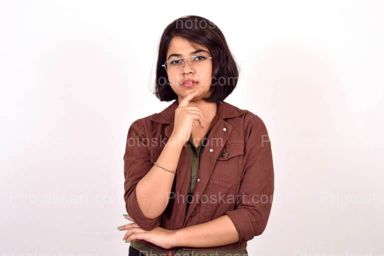 Indian Girl In Stylish Pose Free Vector Picture
