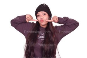 long-hair-indian-girl-in-cute-pose-stock-images