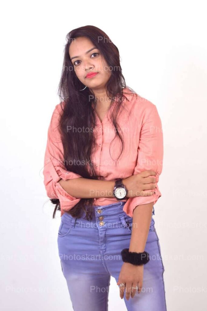 Modern Bengali Girl In Jeans Free Stock Images