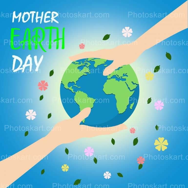 Mother Earth Day Vector Stock Image