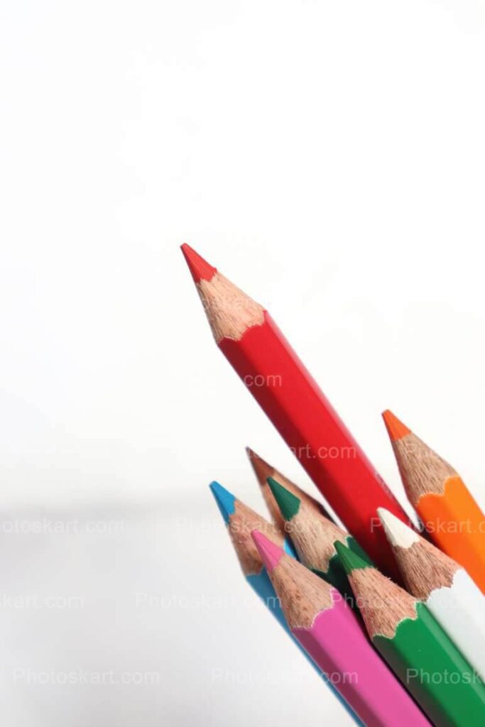 Multicolored Pencils Free Stock Images