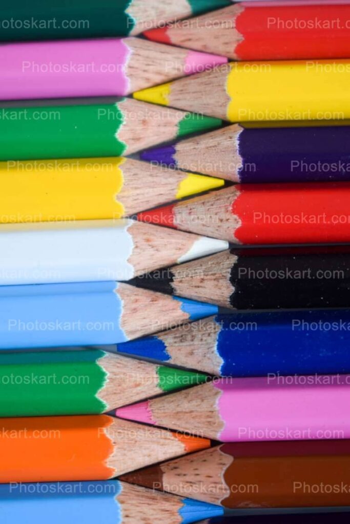 Multiple Color Pencil Vector Stock Images