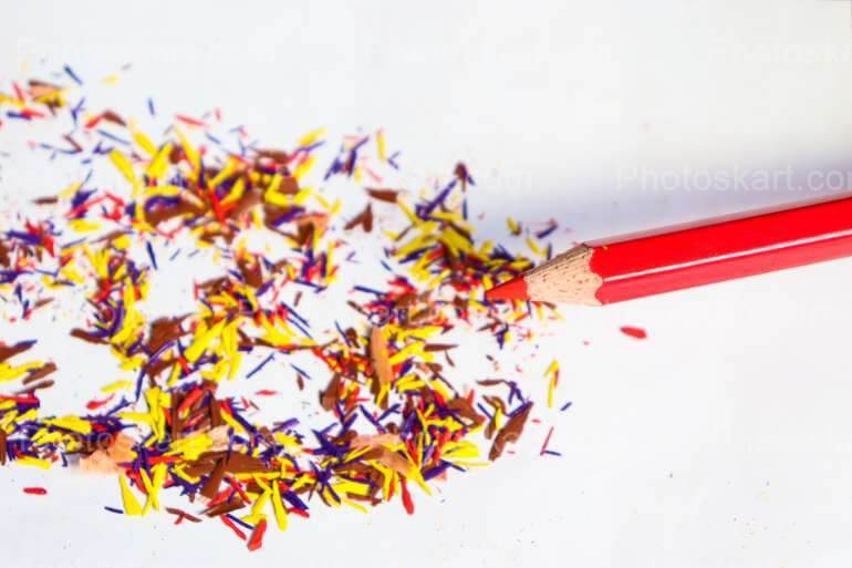 Pencil Colorful Dust Free Stock Images