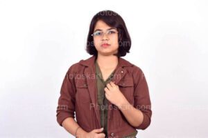 smart-indian-girl-in-brown-overcoat-stock-image