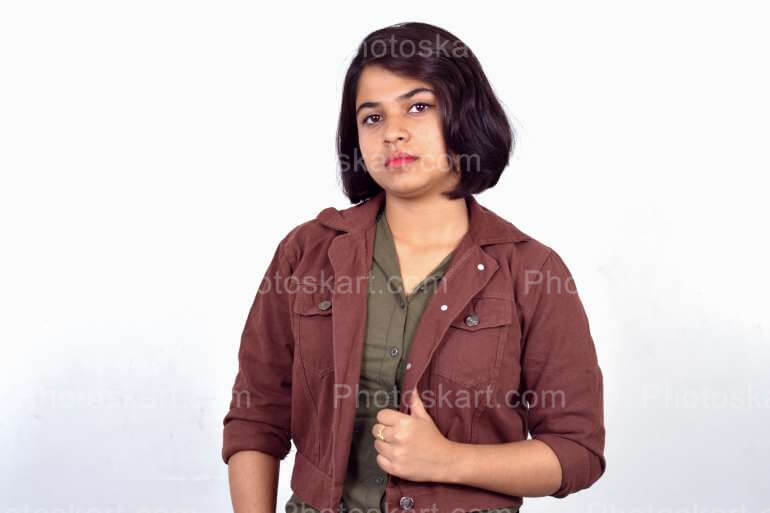 Smart Indian Girl In Smart Look Stock Photos