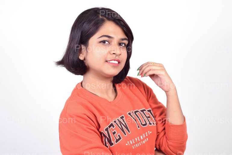 Stylish Bengali Girl With Stylish Pose Image