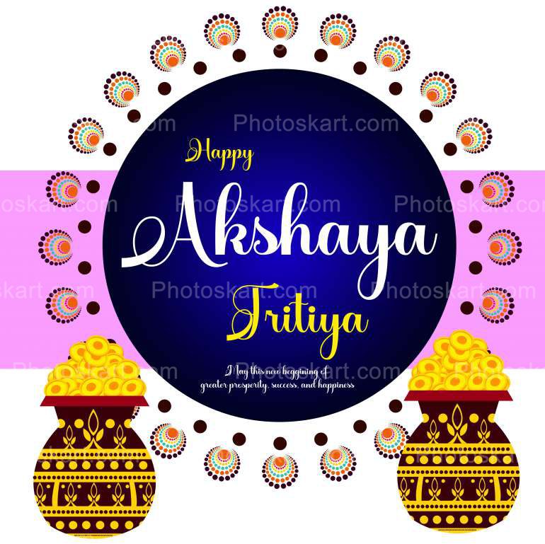 Akshaya Tritiya Festival Vector Wishing