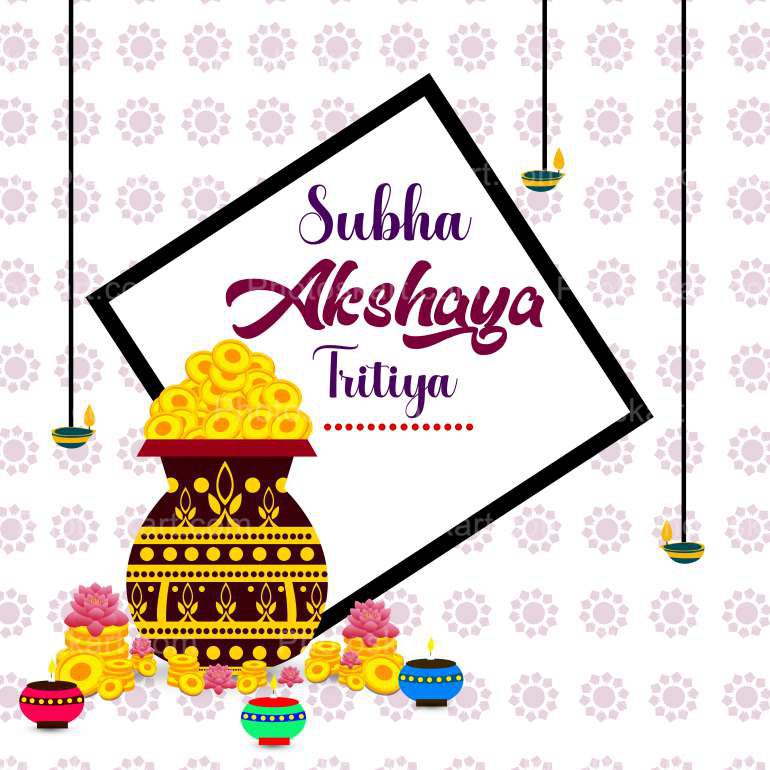 Concept Happy Akshaya Tritiya Vector Images
