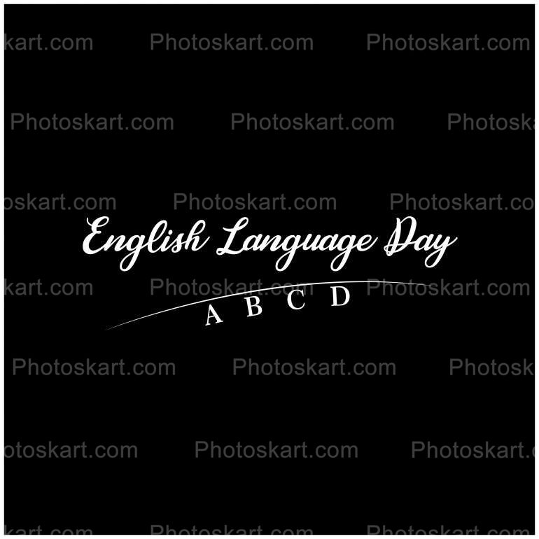 English Language Day Vector Stock Images