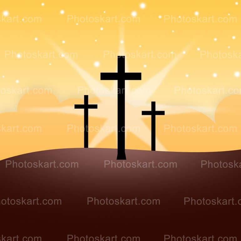 Free Jesus Cross Background Vector