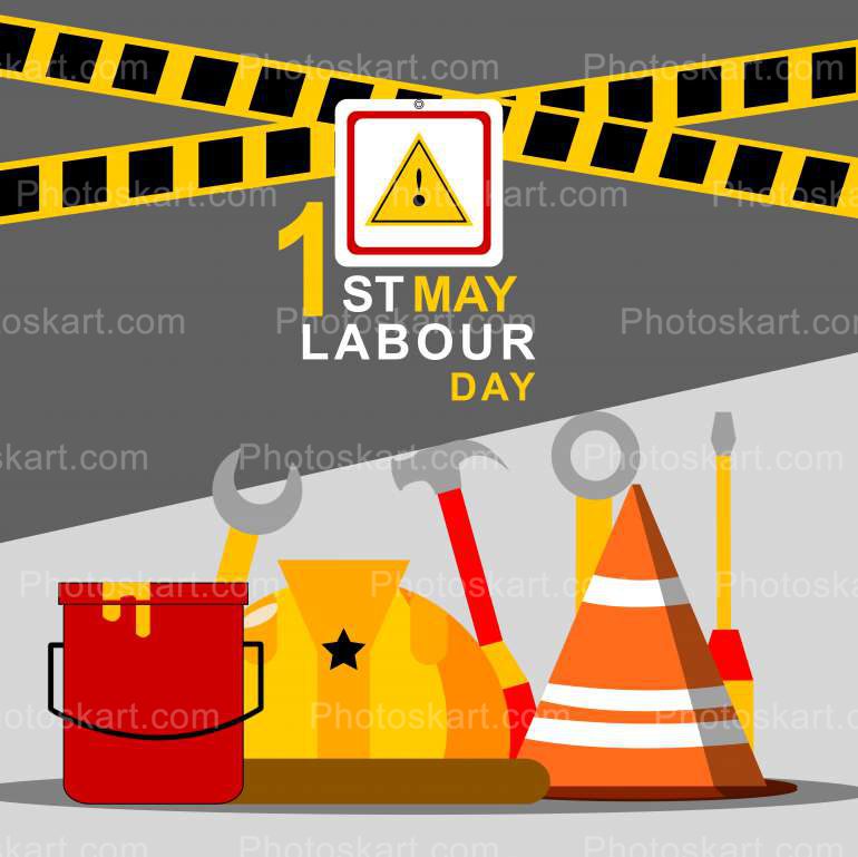Free Labour Day Illustration Art Design