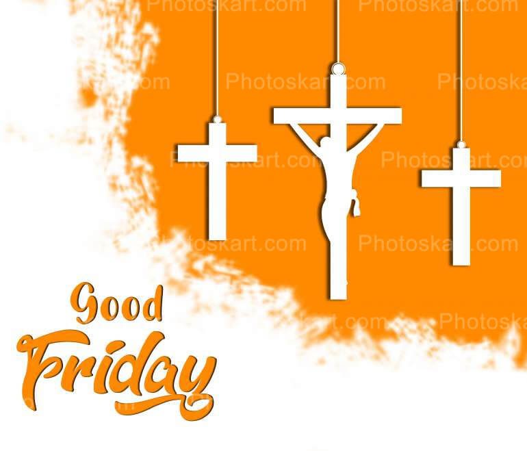 Hanging Cross For Good Friday Vector Image