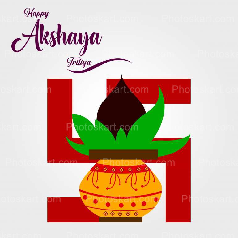 Happy Akshaya Tritiya Background Vector