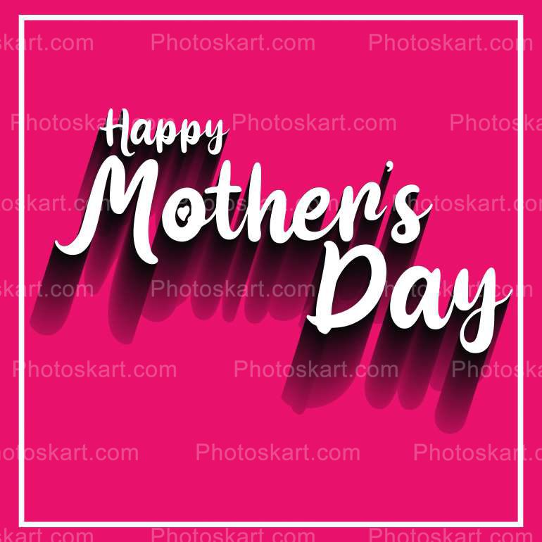 Happy Mothers Day Text Vector Stock Image