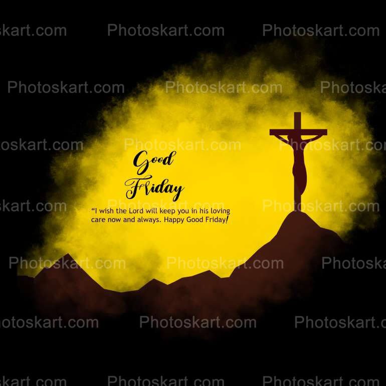 Heavenly Scene Of Good Friday Vector