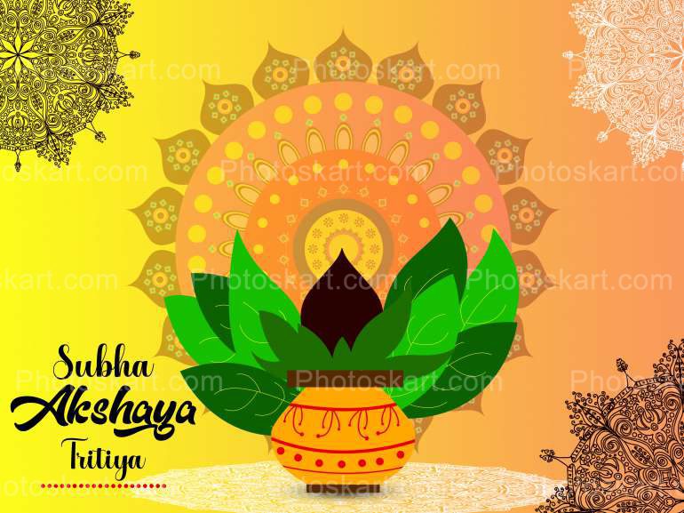 Mandala Subho Akhaya Tritia Vector Images