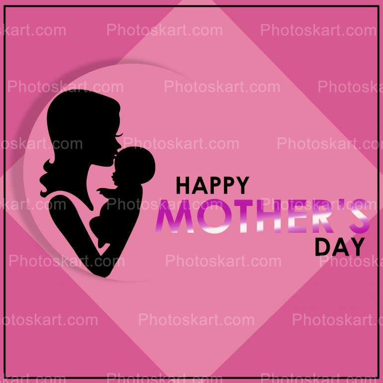 Mother Day Wishing Vector Images